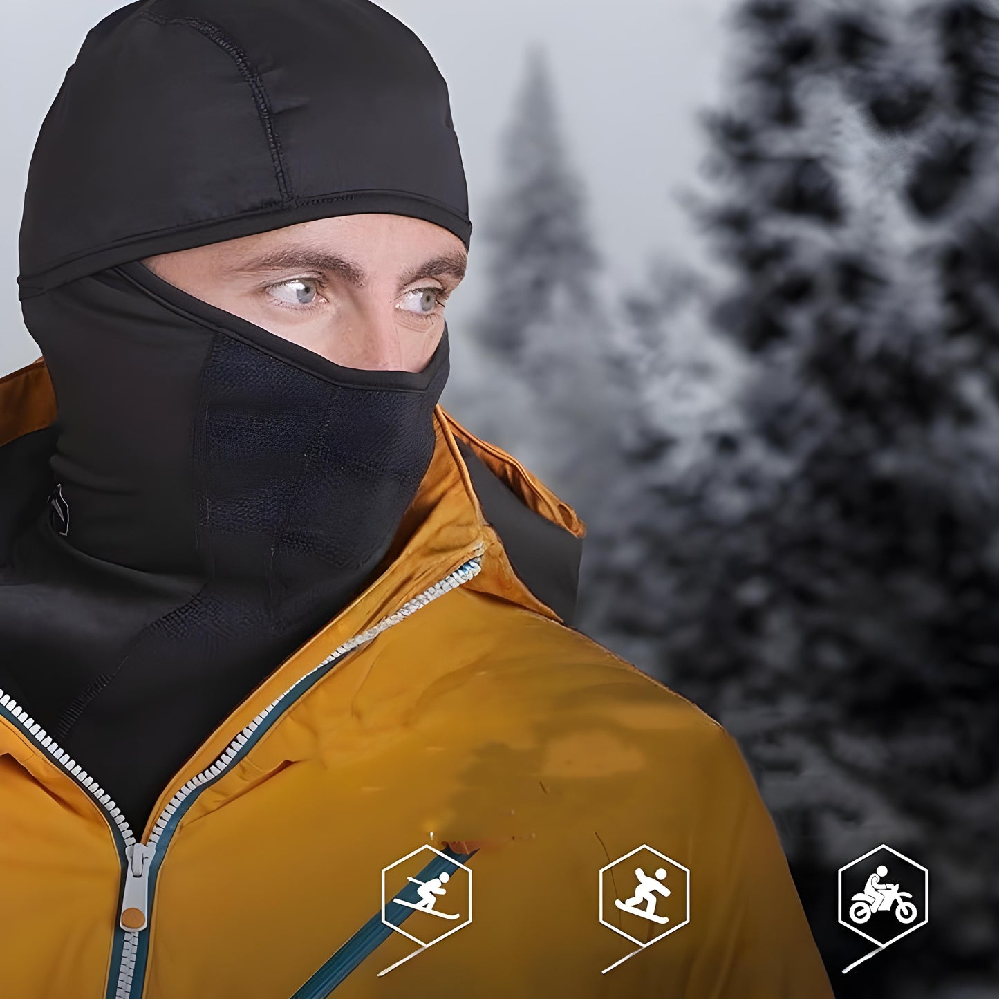 Andningsbar skidmask för komfort och optimalt skydd mot kyla