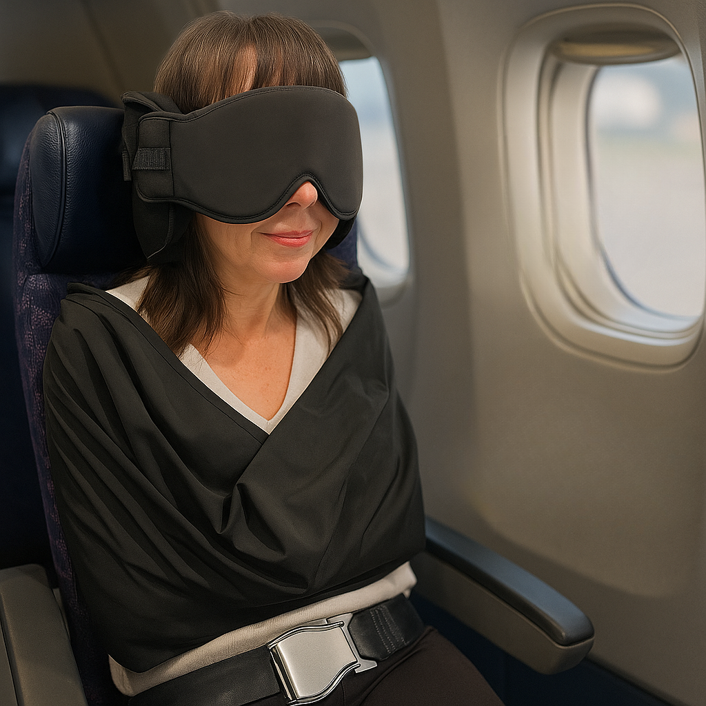 Reseset med Kudde, Filt & Mask – Komfort Överallt