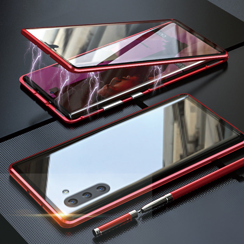 Härdat Glas Dubbelsidigt Telefonfodral för Samsung