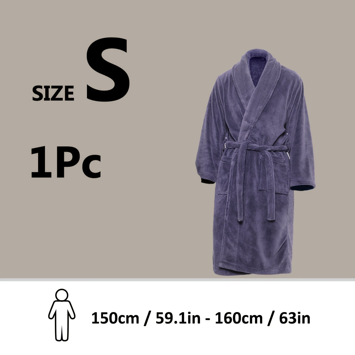 Lyxig Unisex Badrock i Mjuk Fleece – Komfort och Värme