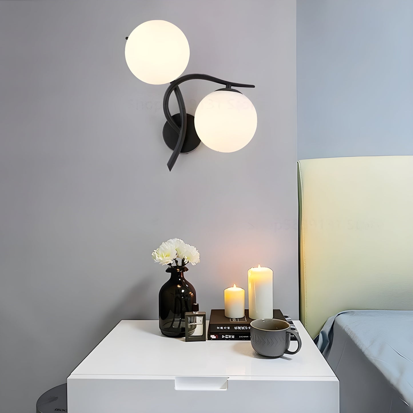 Nordisk Væglampe med Blødt Lys og Elegant Design
