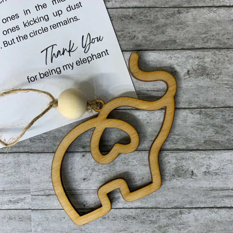 Elefant Ornament til Venskab