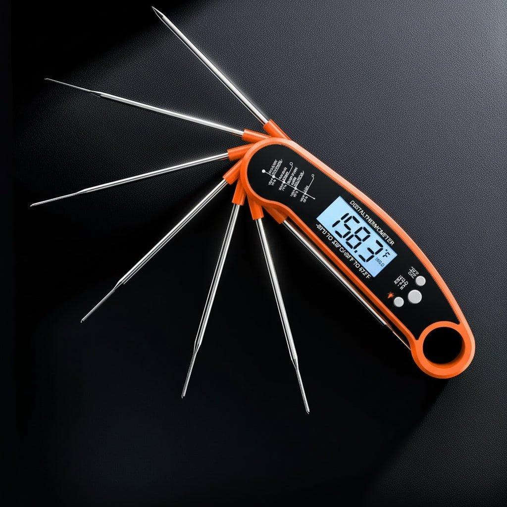 Vandtæt Digital Madtermometer med Hurtig LCD Læsning