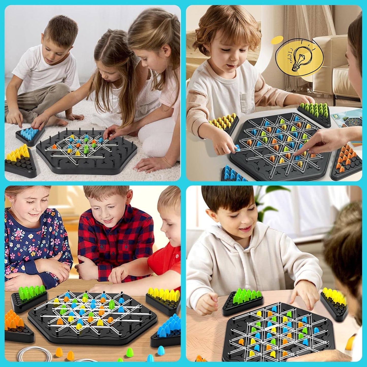 GeoChain Pussel - Utveckla tänkande med geometrisk familjeunderhållning