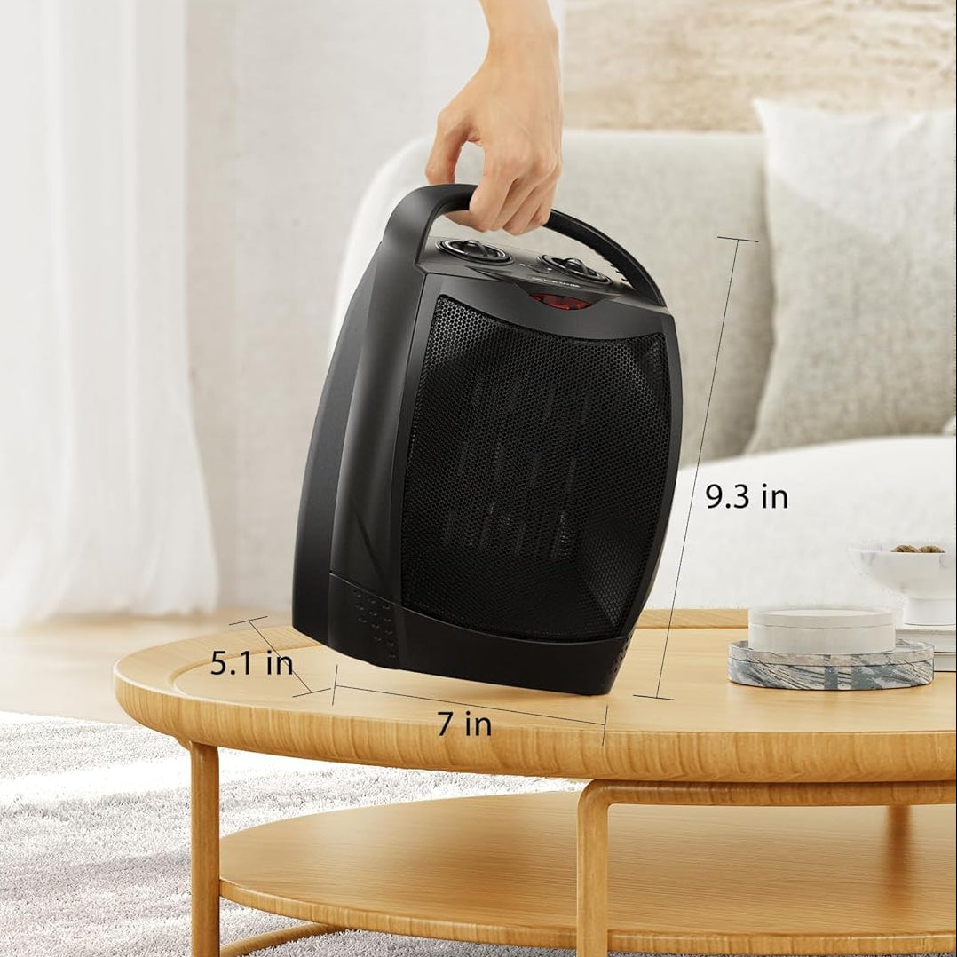 Effektiv Bærbar 1500W Varmepumpe med Justerbar Termostat