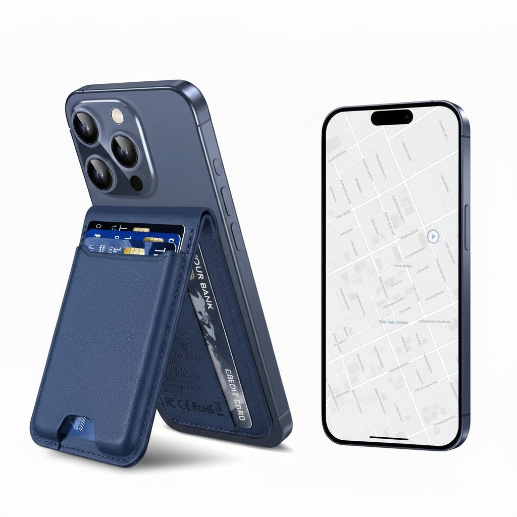 Magnetisk iPhone-plånbok med Hitta: Säker och praktisk