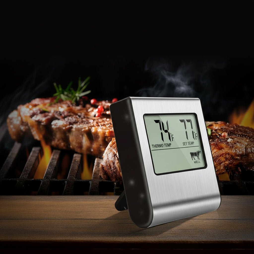 Digital kötttermometer med precisionssond för perfekt matlagning