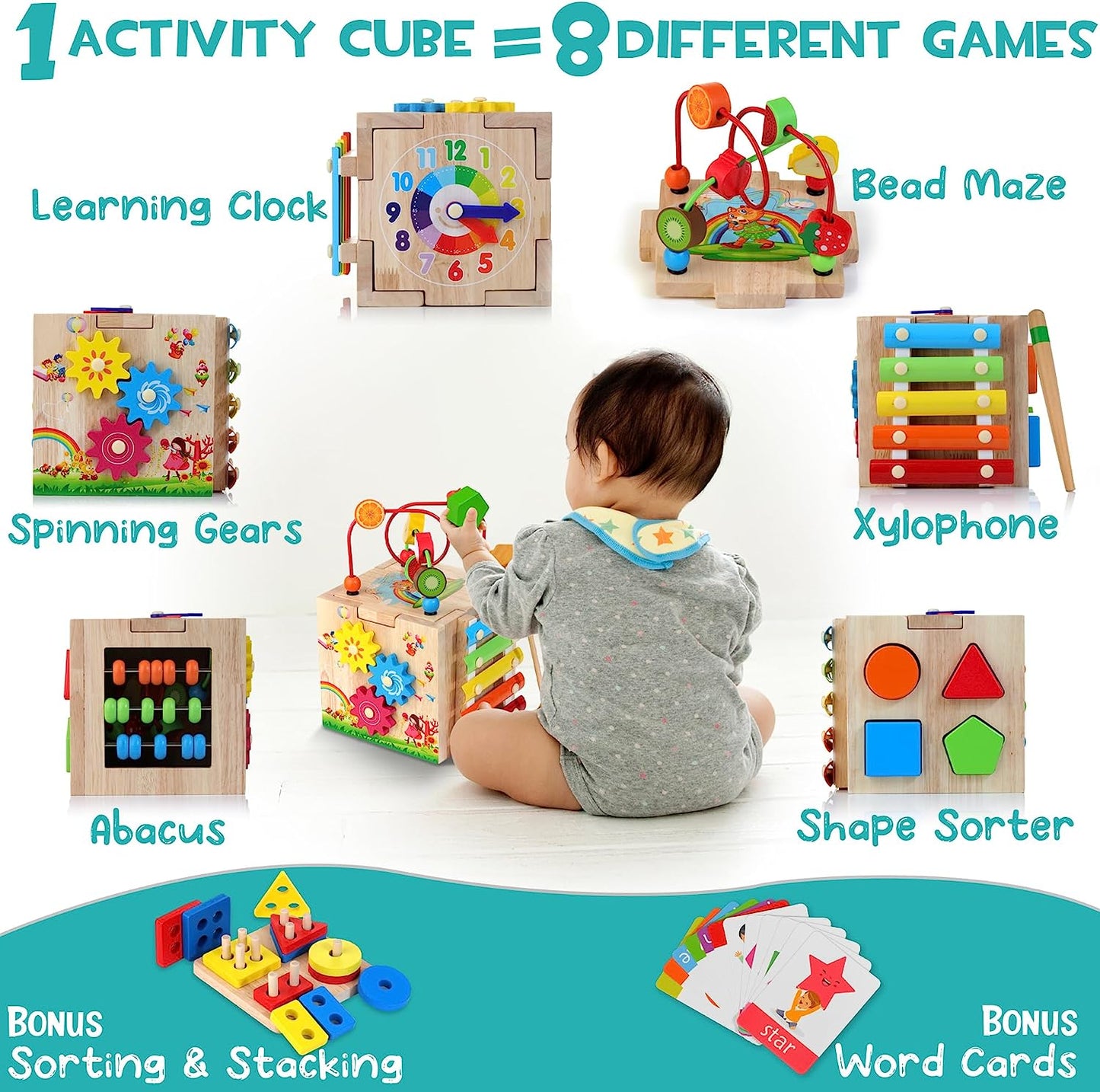 Montessori Kube 8 i 1 – Legesystem