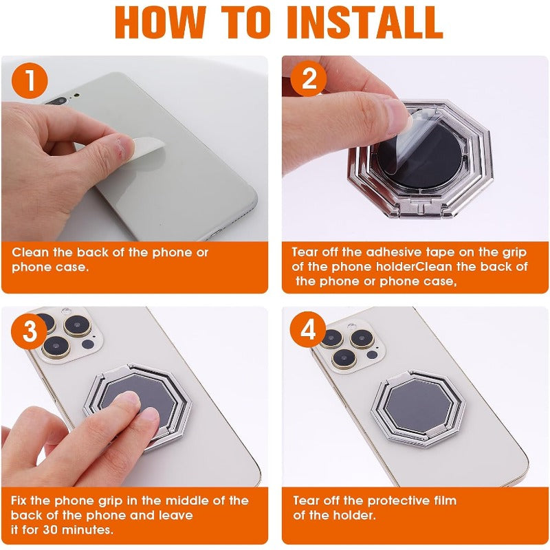 FlexiRing 360° magnetisk telefonholder og stativ