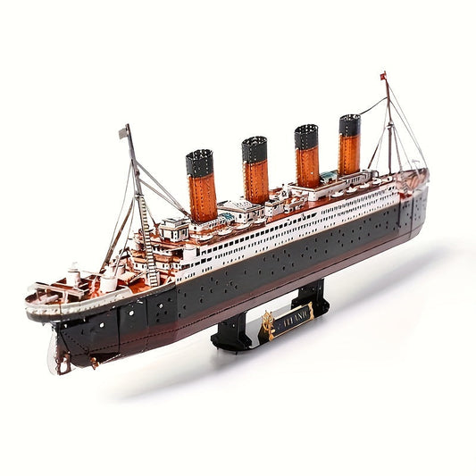 3D-modell i metall av Titanic – detaljerad gör-det-själv-modell för kreativa