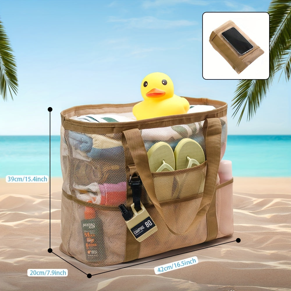 Lette og Pladsbesparende Strandtaske med Åben Top – 40L Kapacitet