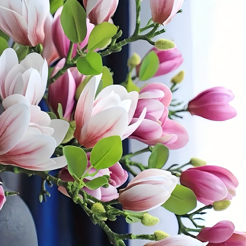 Elegant Magnoliablomsterset – Perfekt för Bröllop och Inredning