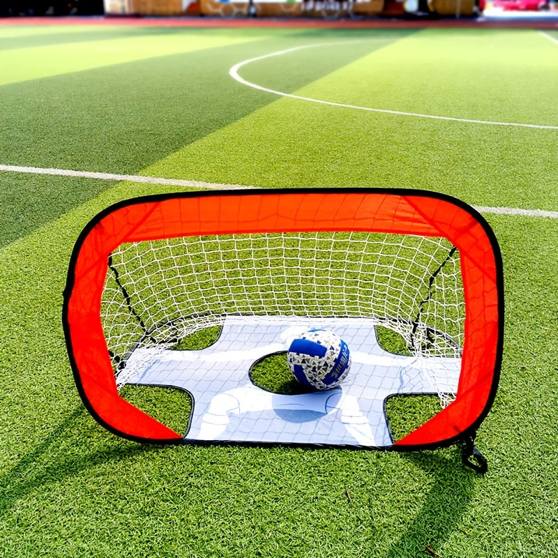 Hopfällbart Fotbollsmål 2 i 1 – Perfekt för Träning och Lek