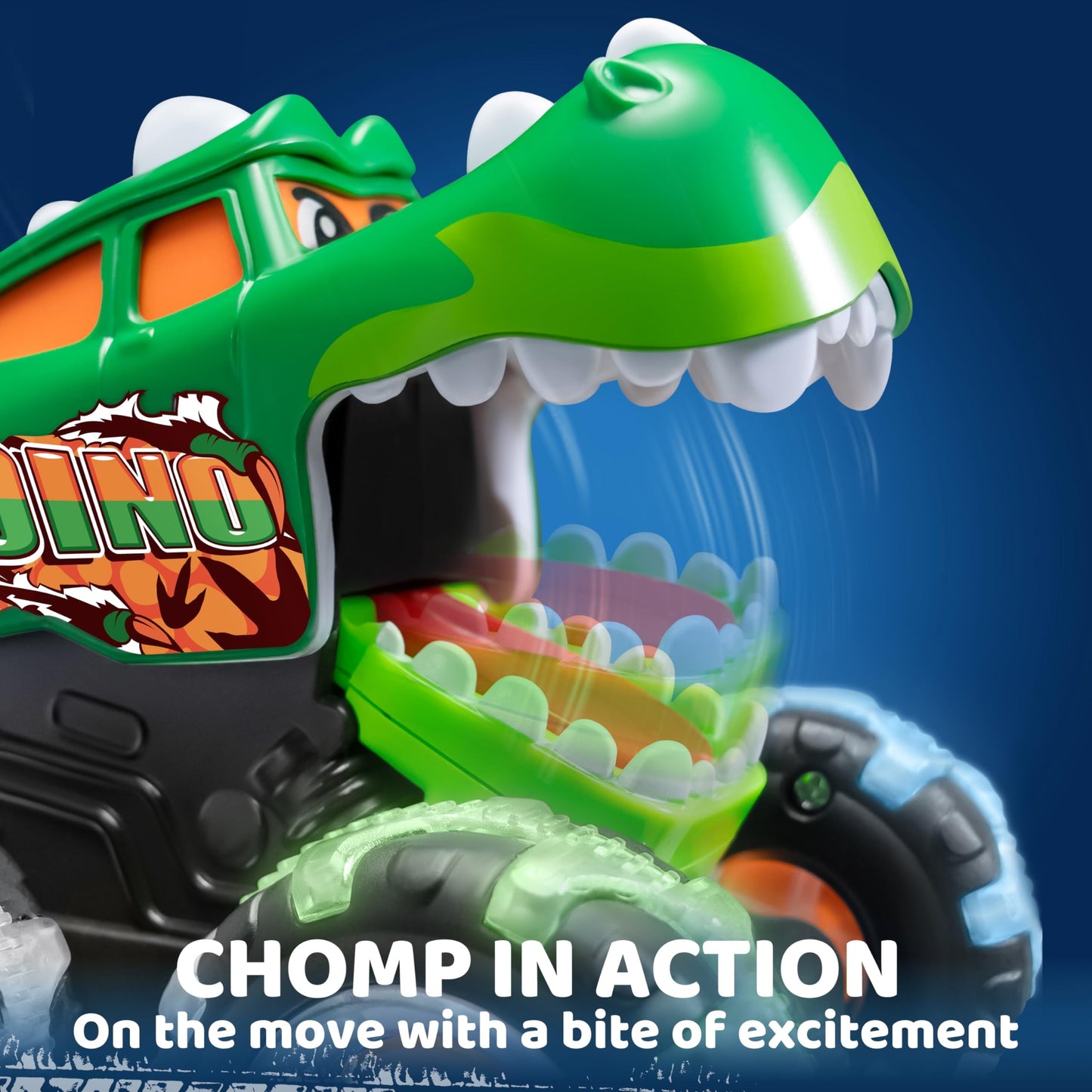 Monster Truck Legetøjssæt med LED Hjul og Tryk-Gå Funktion