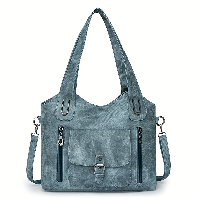 Elegant Vintage Axelväska – Praktisk och Stilren
