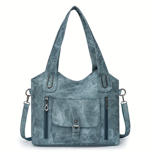 Elegant Vintage Axelväska – Praktisk och Stilren