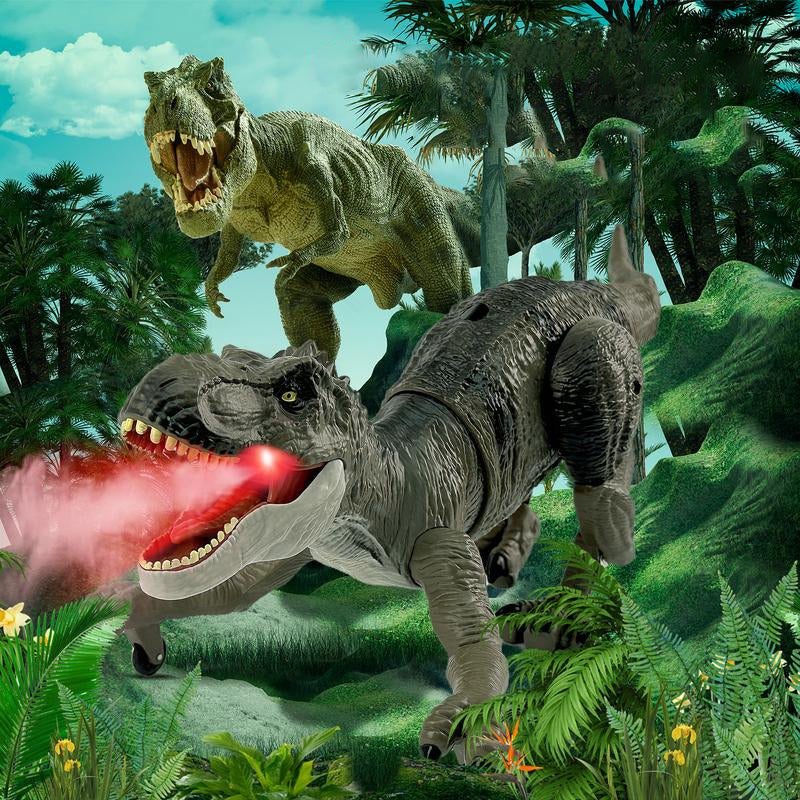 Fjärrstyrd dinosaurie med dimfunktion