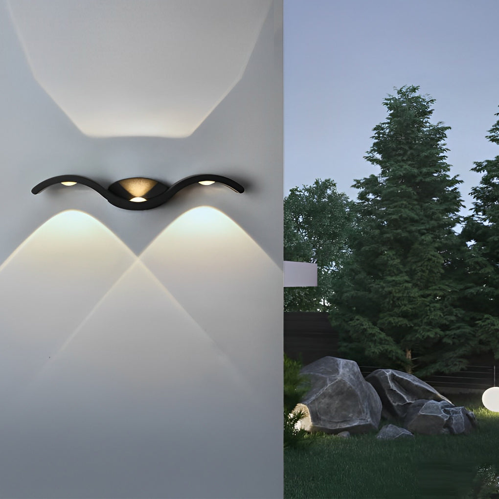 Modern Utomhus Vägglampa med Energibesparande LED