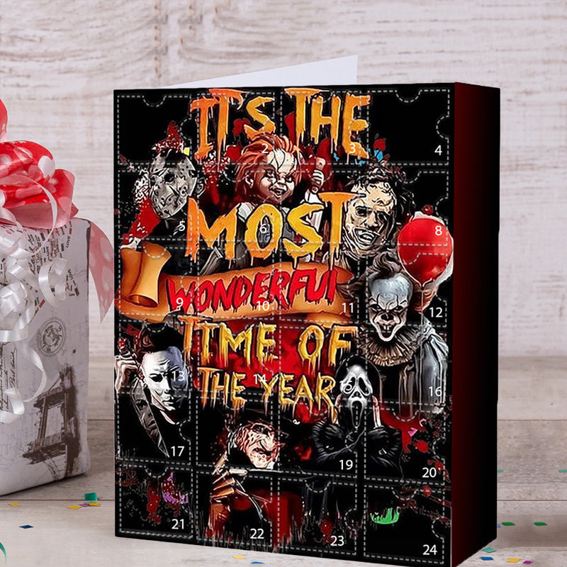 Halloween Adventskalender med figurer fra skræmmende film
