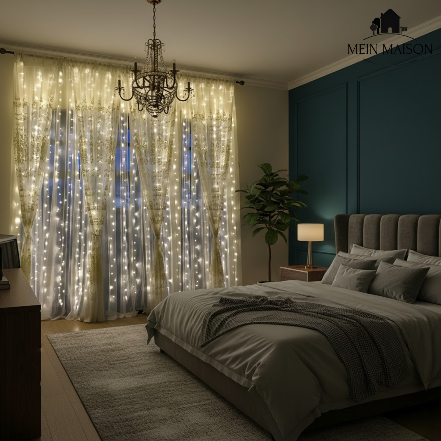 Lysende Gardin – Farverigt Lysshow til Enhver Begivenhed!