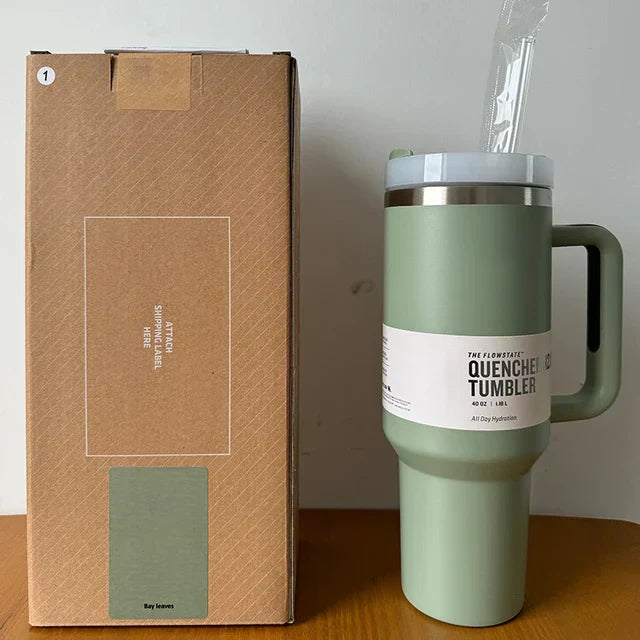 Isoleret Drikkebeholder med Tæt Låg og Sugerør – ChillTumbler