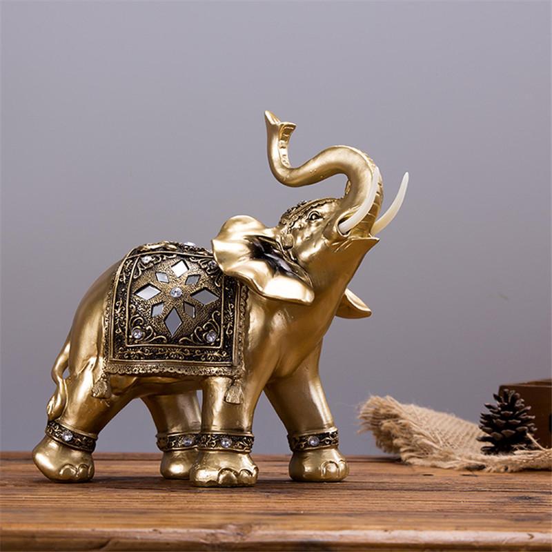 Elegant Elefantfigur i Guld