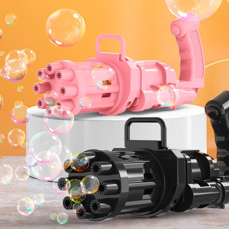 Elektrisk bubbelmaskin med bubblor