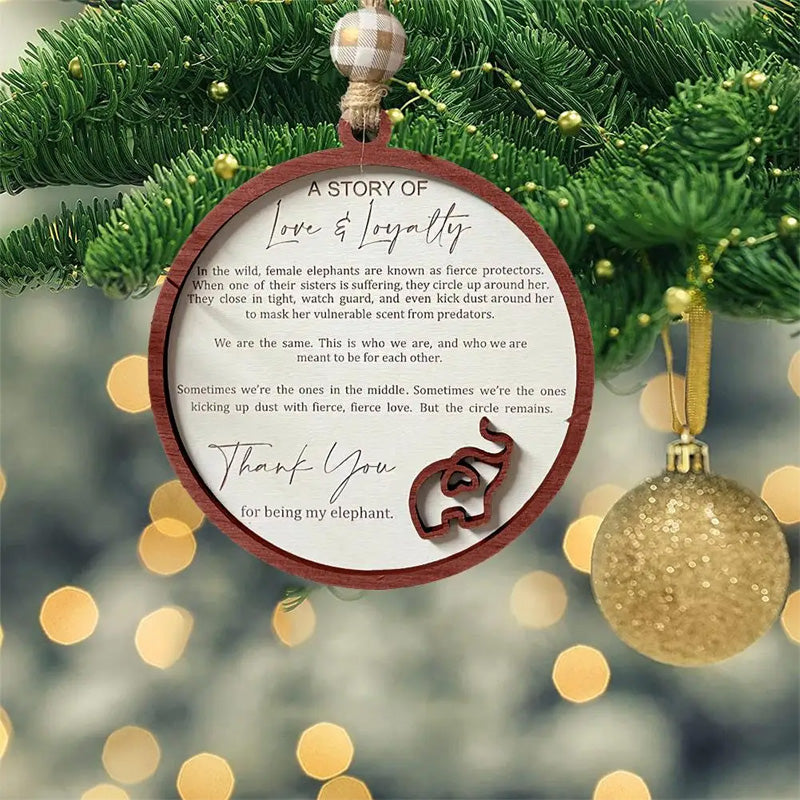 Elefant Ornament til Venskab