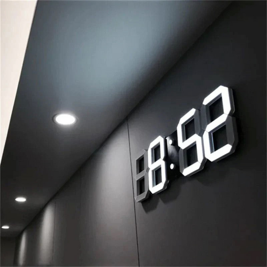 Futuristisk 3D LED-väggklocka – Snygg och exakt tidsvisning