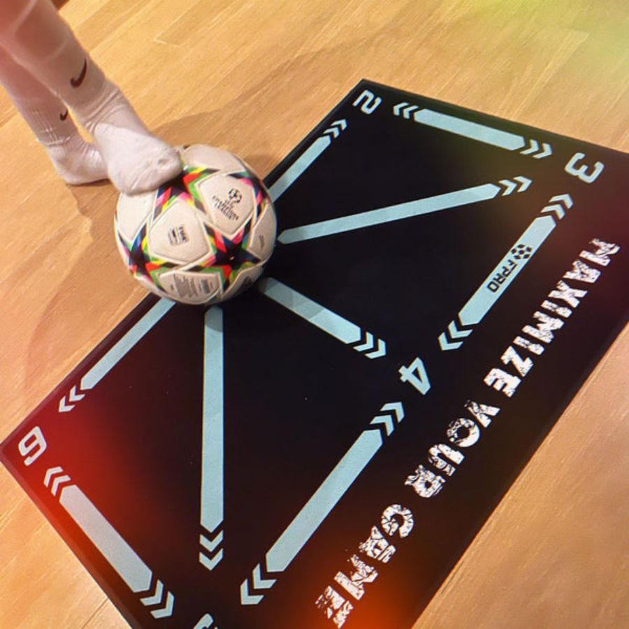 Träningsmatta för fotboll + Professionellt färdighetsvideoprogram