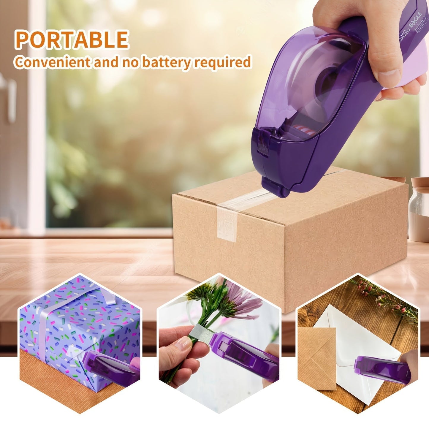QuickSeal Tape Dispenser – Hurtig En-Hånds Påføring