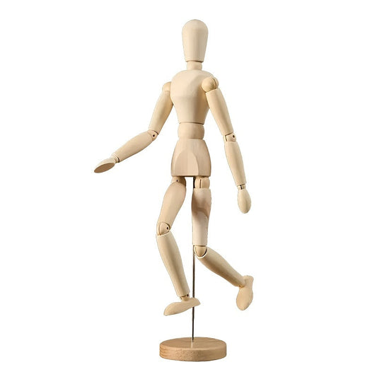Kunstnerisk abrikostræ manikin – fleksibel og naturlig udseende