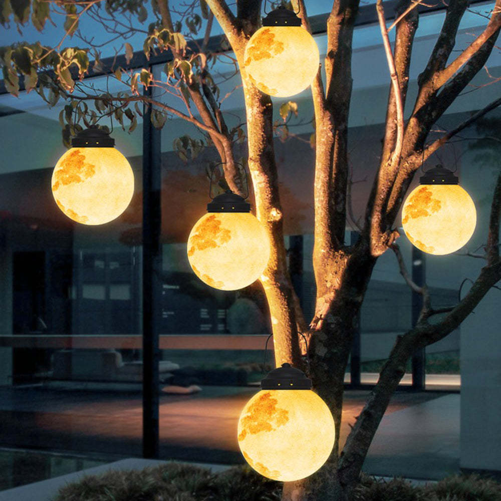 Solcelle LED Udendørslampe i Metal og Harpiks – Energibesparende