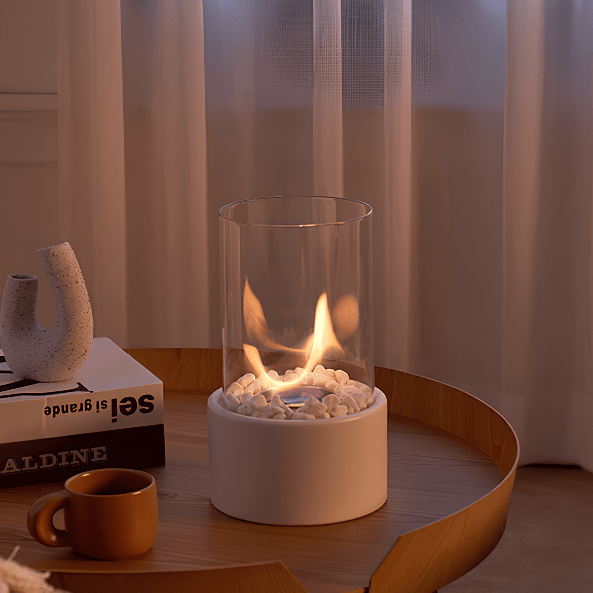 Elegant Glas Olie Lampe til Stemningsfuld Belysning