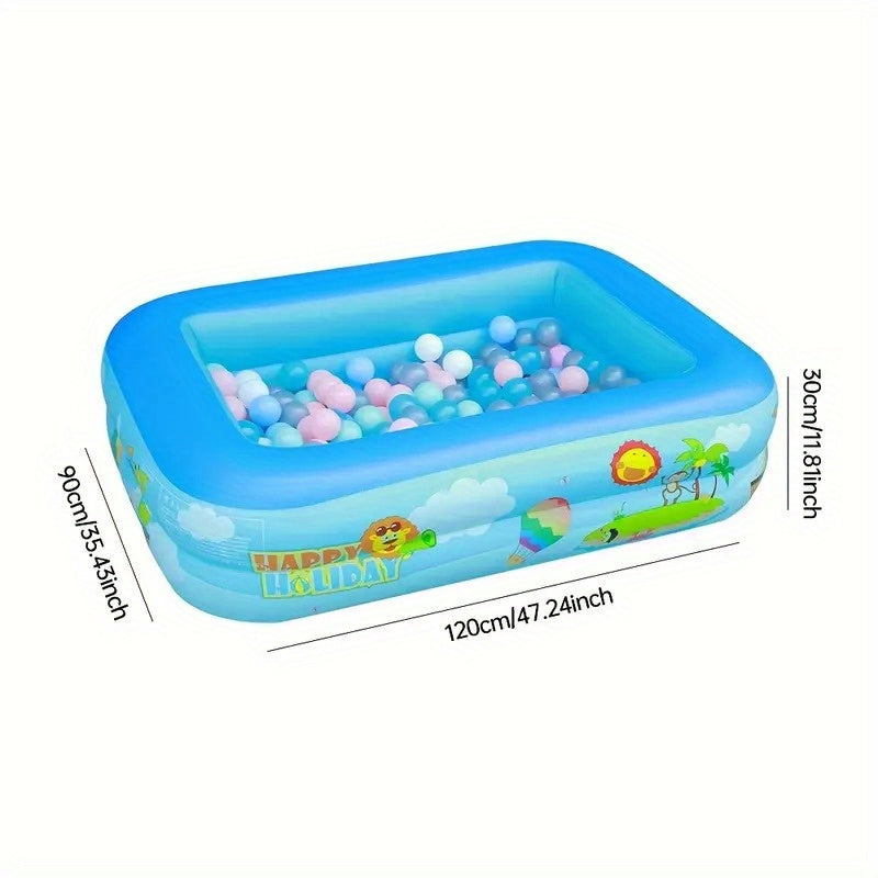 Børnevenlig oppustelig pool Ocean Splash – Tykt PVC til have sjov
