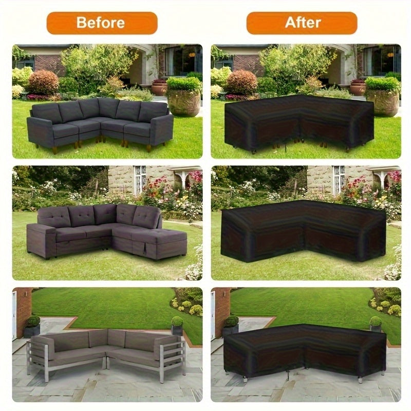 Robust Beskyttelse til V-formet Udesofa – ShieldGuard Cover