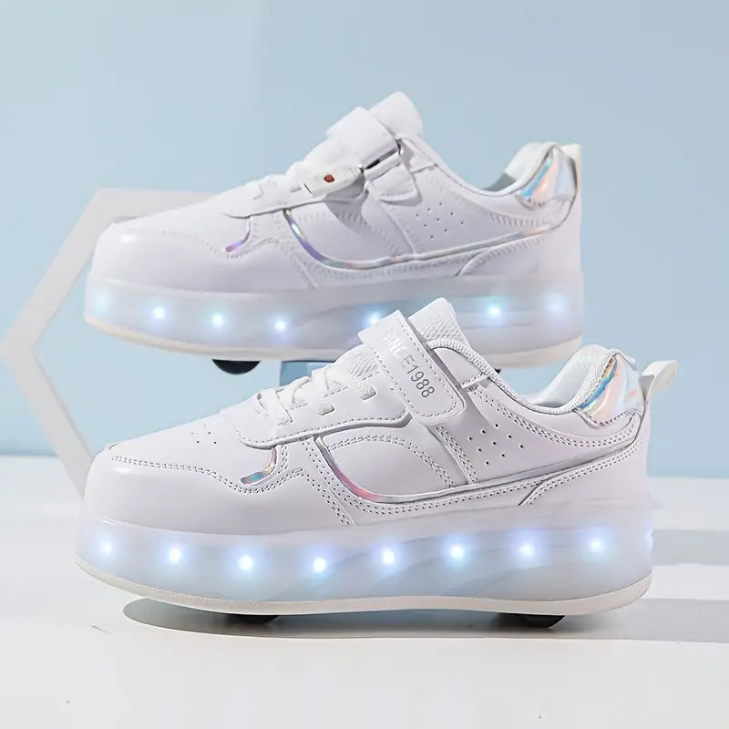 Rul med stil – Lysende sneakers med indbyggede hjul