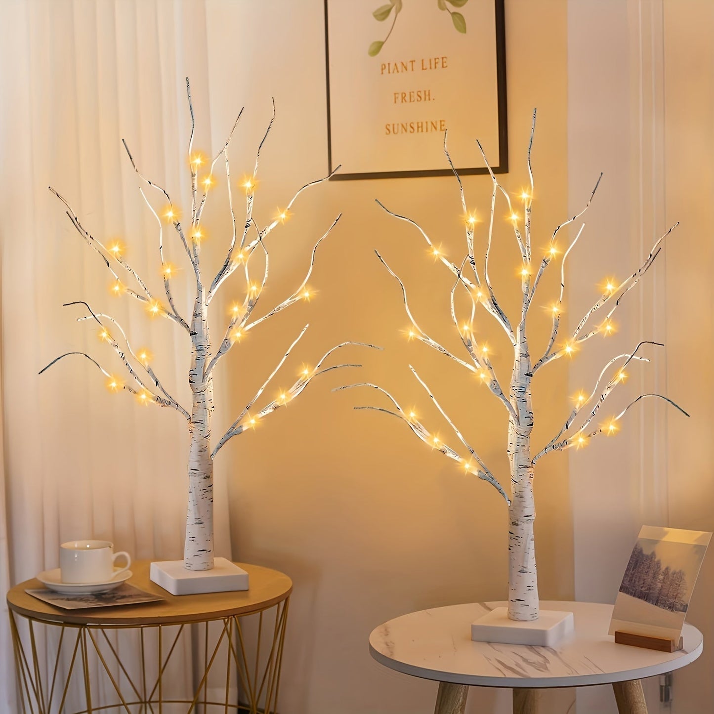 Elegant LED-lysende Dekorationstræ – Skab en Magisk Atmosfære
