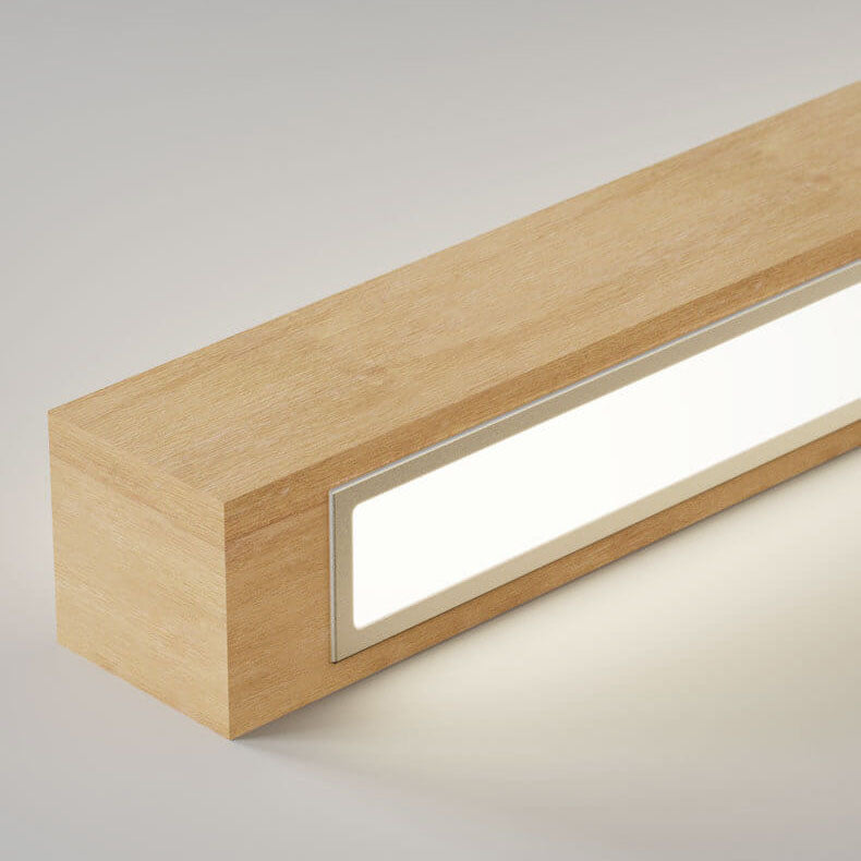 Stilren Vägglampa i Trä med LED för Mys och Stil