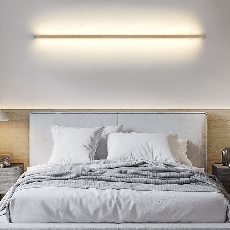 Stilren Vägglampa i Trä med LED för Mys och Stil