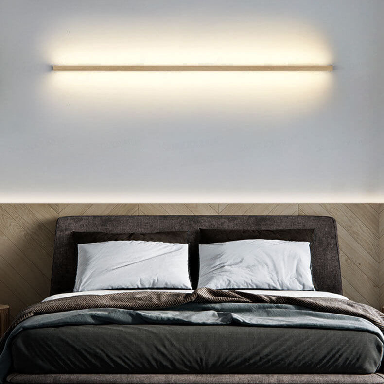 Stilren Vägglampa i Trä med LED för Mys och Stil