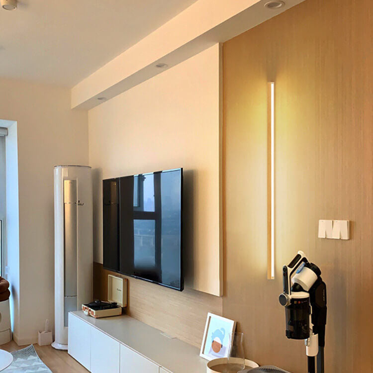 Stilren Vägglampa i Trä med LED för Mys och Stil