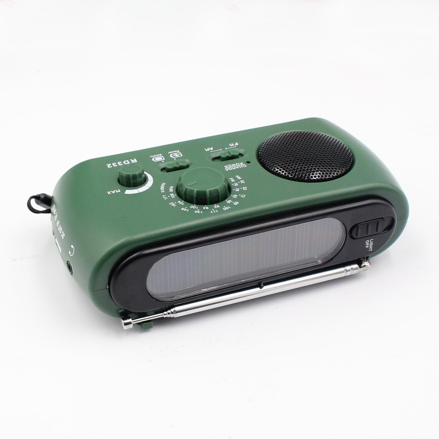 Bærbar Nødradio med AM/FM/NOAA, USB & LED Lommelygte