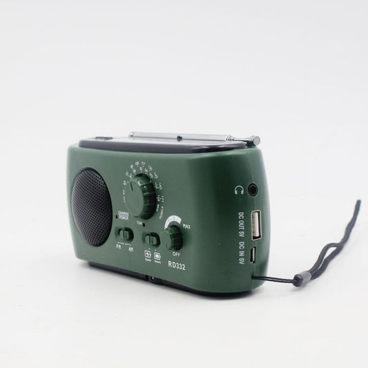Bærbar Nødradio med AM/FM/NOAA, USB & LED Lommelygte