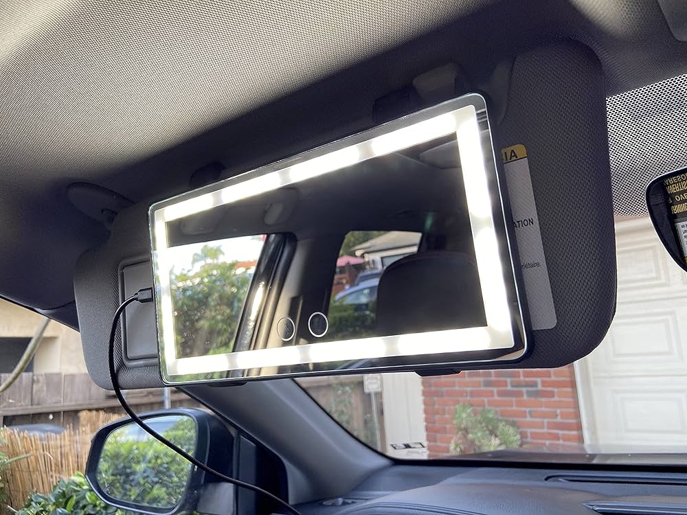 LED Bakspejl til Bilen med Multifunktionalitet