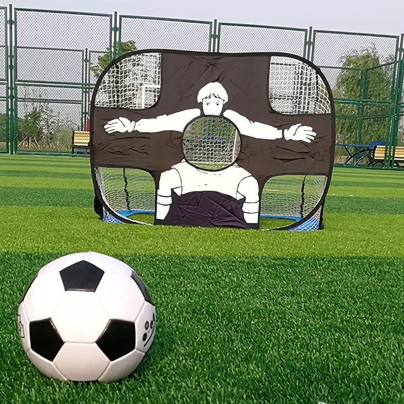 Hopfällbart Fotbollsmål 2 i 1 – Perfekt för Träning och Lek