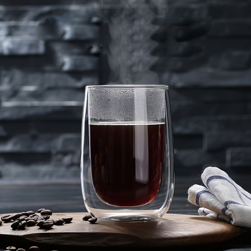 Set med 4 Isolerade Glas – 350 ml för Varma och Kalla Drycker