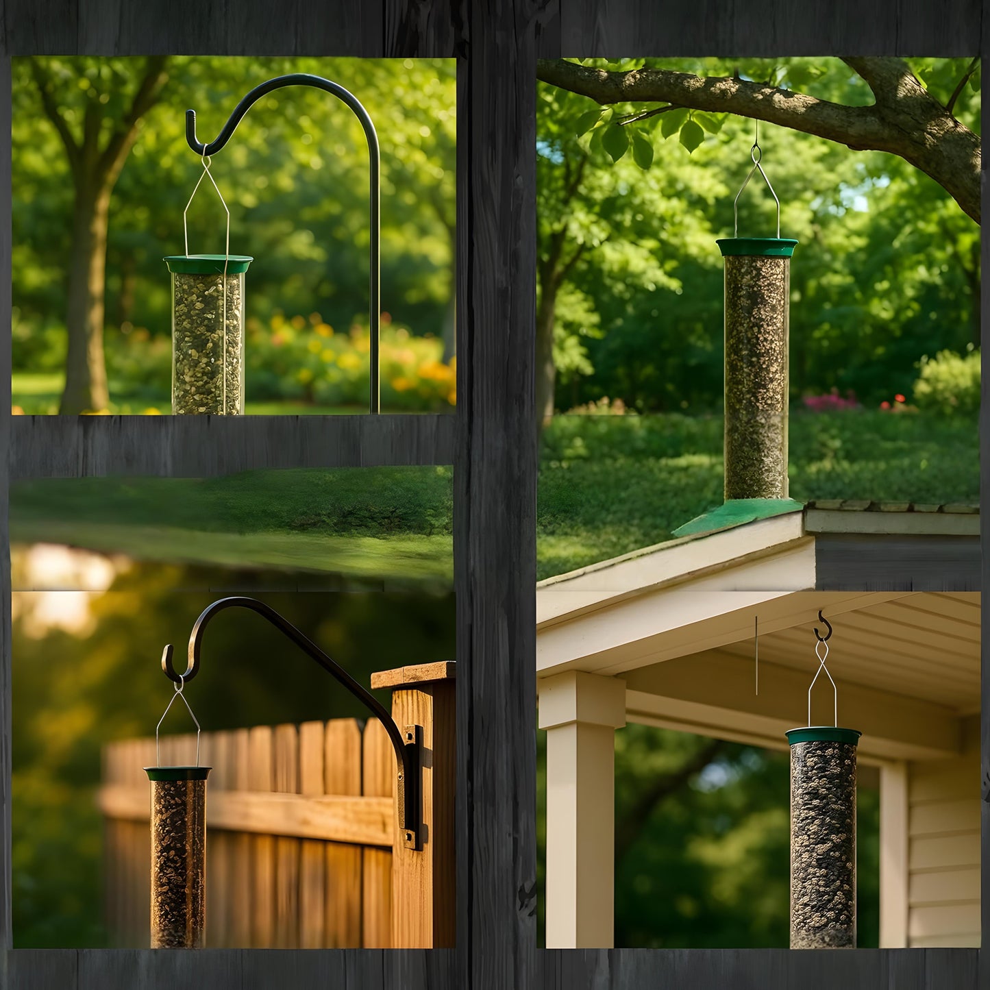 Egernresistent Fuglefoderautomat i Holdbart Design