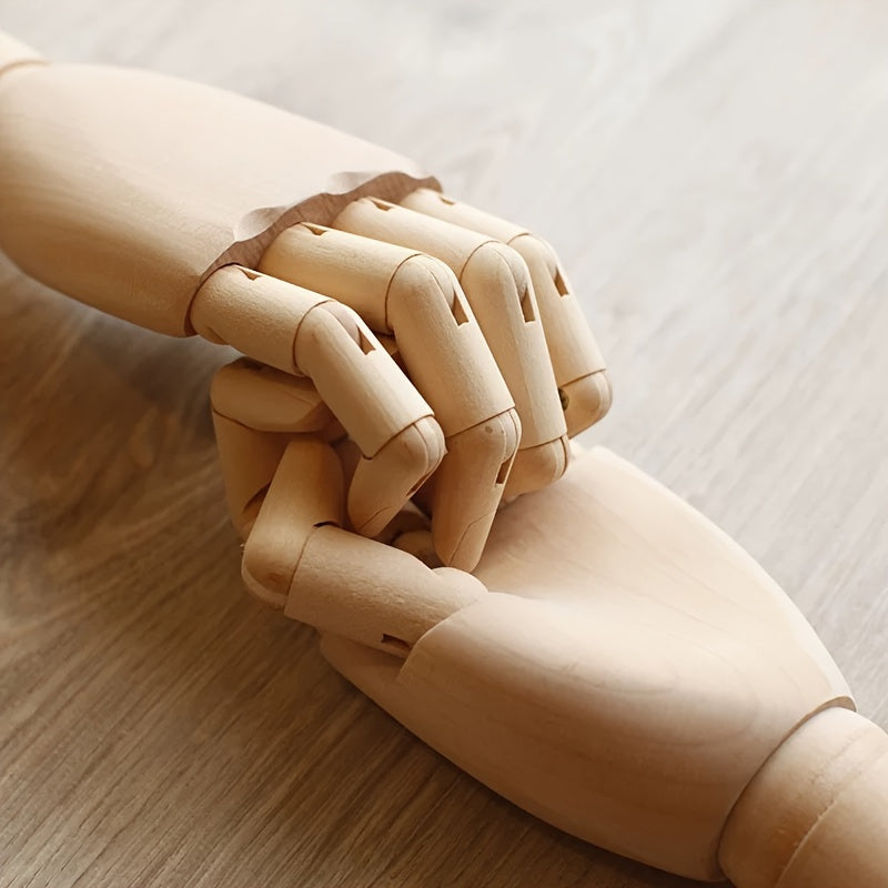 Kreativ Handformad Träfigur i Nordisk Stil – Flyttbar Dekorativ Föremål