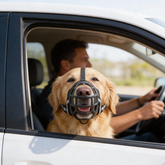 Komfortabel Mundkurv til Hunde med Justerbare Remme